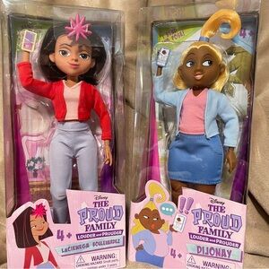 Disney The Proud Family Louder and Prouder Dolls Lacienega Boulewardez & Dijonay